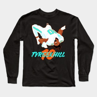 Tyreek Hill 10 - miami dolphins Long Sleeve T-Shirt